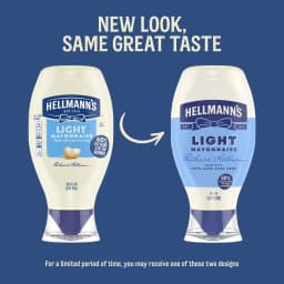 Hellmann's Light Mayonnaise, Sandwich Spread Condiments, 20 fl oz Squeeze Bottle​ - Thumbnail 2