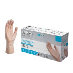 AMMEX Clear Vinyl Exam Gloves, Size Large, 1000 Count, Light-Duty - Thumbnail 7