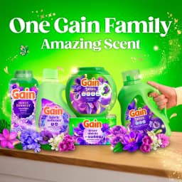 Gain Plus Laundry Detergent Liquid, Now with Odor Defense + OXI, Moonlight Breeze Scent, 170 fl oz, 129 Loads - Thumbnail 10