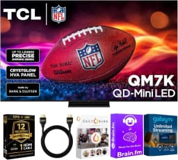 TCL 65-Inch QM7K QD Mini LED Smart Google TV - Dolby Vision , Dolby Atmos, HDR, Game Accelerator 288 Hz - Thumbnail 1