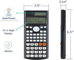Mr. Pen- Scientific Calculator, Solar Power, 2 Line Calculator - Thumbnail 2