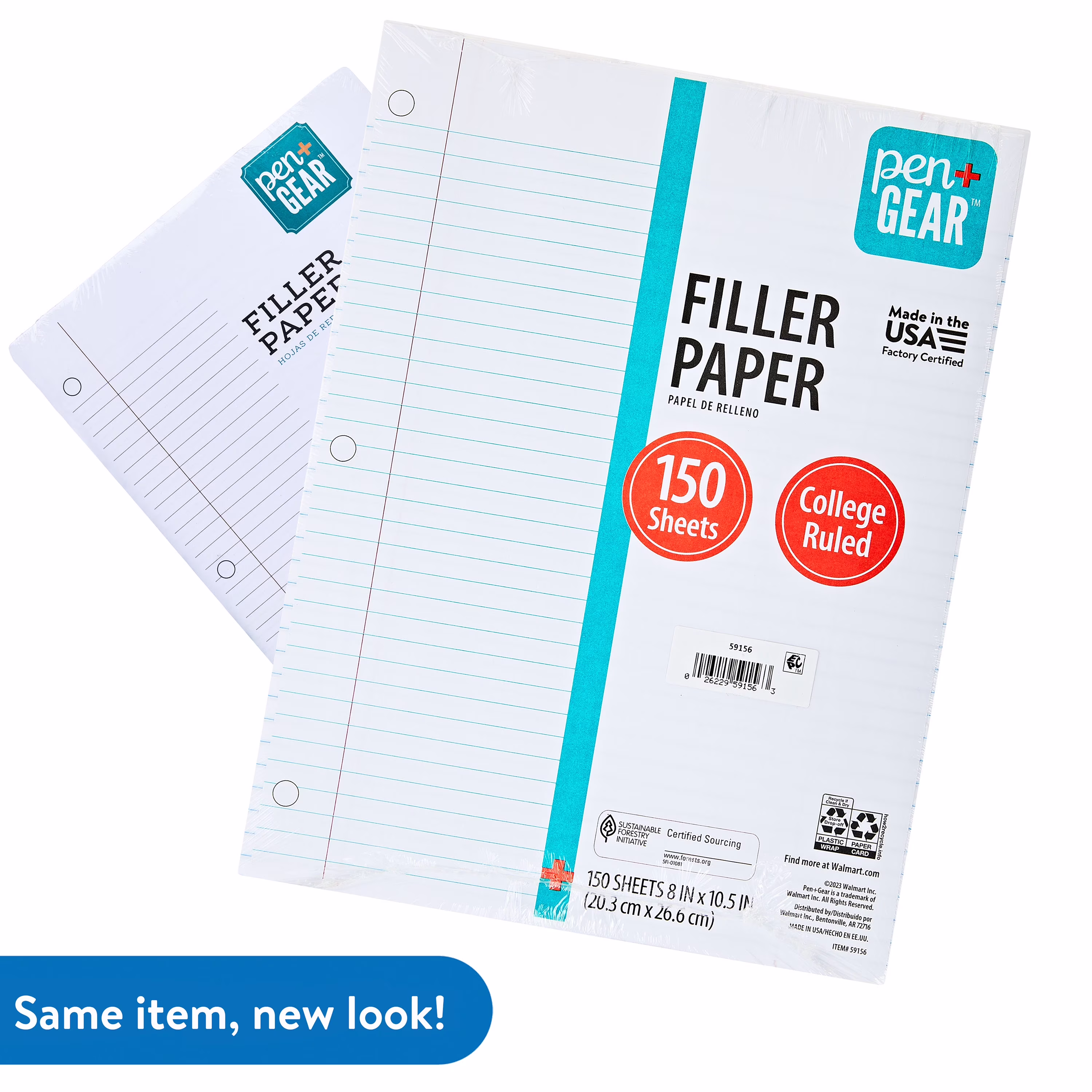 Pen+Gear College Ruled Filler Paper, 10.5" x 8", 150 Sheets (59156) - Thumbnail 3