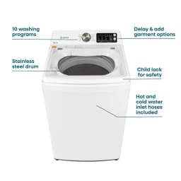 Element 4.1 cu. ft. Top Load Washer with Hose - White - Thumbnail 4