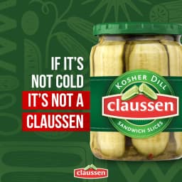Claussen Kosher Dill Pickle Sandwich Slices, 20 fl. oz. Jar - Thumbnail 3