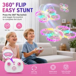 Kid Drone for Kids, Drone for Kid with LED Lights, Mini Drone for Kid, Toy Drone Quadcopter Remote Controls Drone for Children Boys Girls, Small - Thumbnail 2