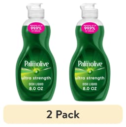 (2 pack) Palmolive Ultra Strength Liquid Dish Soap, Cuts Grease and Grime, No Soaking Needed, 8 fl oz Bottle - Thumbnail 1