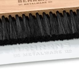 Behrens Portable Galvanized Steel Dustpan and Brush Broom Set, White - Thumbnail 8