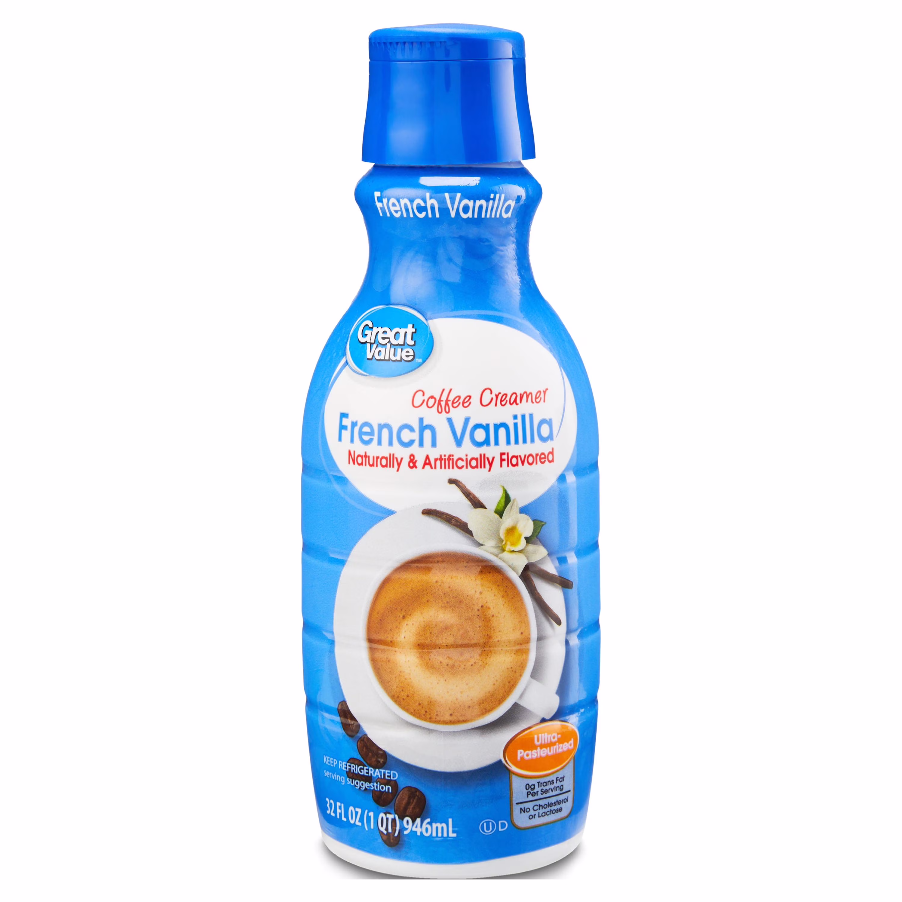Great Value French Vanilla Coffee Creamer, 32 fl oz - Thumbnail 1