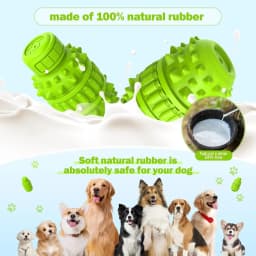 URRU Dog Toy for Aggressive Chewers, Indestructible Dog Chew Toys Squeaky , Interactive Tough Durable for Large Breed(Green,Large) - Thumbnail 2