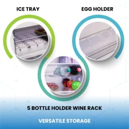 Conserv 12cf No Frost Bottom Freezer Refrigerator Wine Rack GARAGE READY E-Star - Thumbnail 7