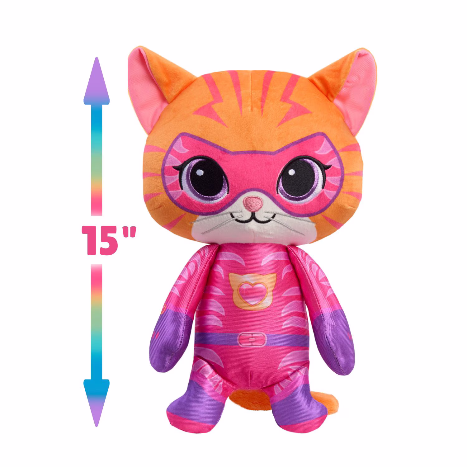 Disney Jr. SuperKitties 15-inch Large Plush Ginny Stuffed Animal, Toy for Kids Ages 2 and up - Thumbnail 2