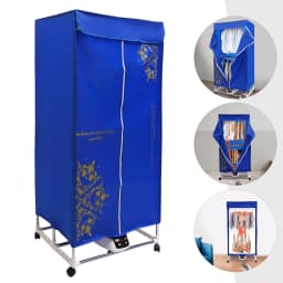 Electric Portable Clothes Dryer Travel Dryer Machine Clothes Dryer for Apartment 110v 0-240 min 1200-1500W Load Weight 30kg/66.14lbs Safety - Thumbnail 2