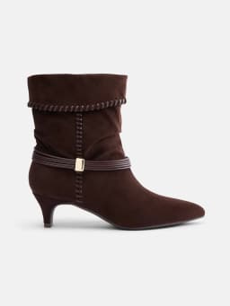 Scenario Women's Kitten Heel Short Boots - Thumbnail 1