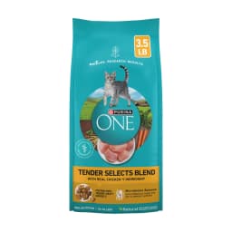 Purina ONE Tender Selects Blend With Real Chicken Digestive Natural Dry Cat Food, 3.5 lb, 4 Pack - Thumbnail 1