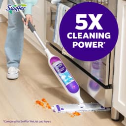 Swiffer Power Mop Refill Solution, Tile, Vinyl, Laminate, Wood, Floor Cleaner, Fresh, 50.6oz - Thumbnail 6