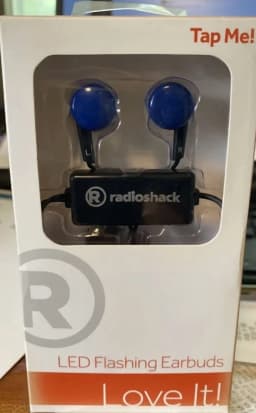 RHEA- Radioshack 6301319 Led Red Flashing Earbuds - Thumbnail 1