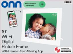 onn 10” Wi-Fi Digital Picture Frame | Send Photos & Videos Instantly via the Free Frameo App, 100147212, White - Thumbnail 13