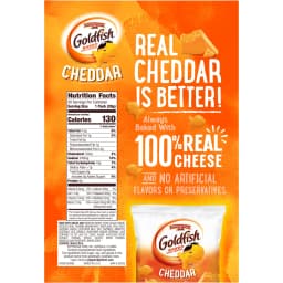 Goldfish Cheddar Crackers, Snack Pack, 1 oz, 30 Count Multi-Pack Box - Thumbnail 6
