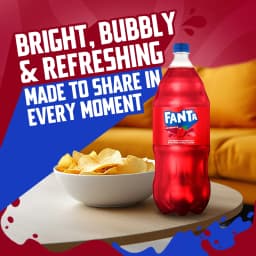 Fanta Strawberry Soda Pop Bottle, 2 Liter - Thumbnail 2