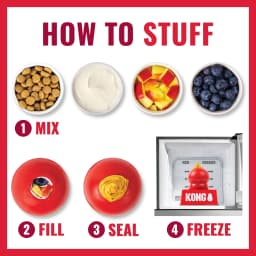 KONG® Classic Rubber Dog Toy for Average Chewers, Large, for Dogs Between 30-65 lbs - Thumbnail 7