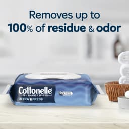 Cottonelle Ultra Fresh Flushable Wet Wipes, 4 Flip-Top Packs - Thumbnail 2