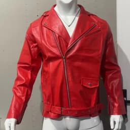 Xzbqbs Men's Vintage Leather Jacket Zip Up Slim Fit Biker Lapel Coat Motorcycle Faux Leather Jackets Fashion Lightweight Jacket - Thumbnail 4