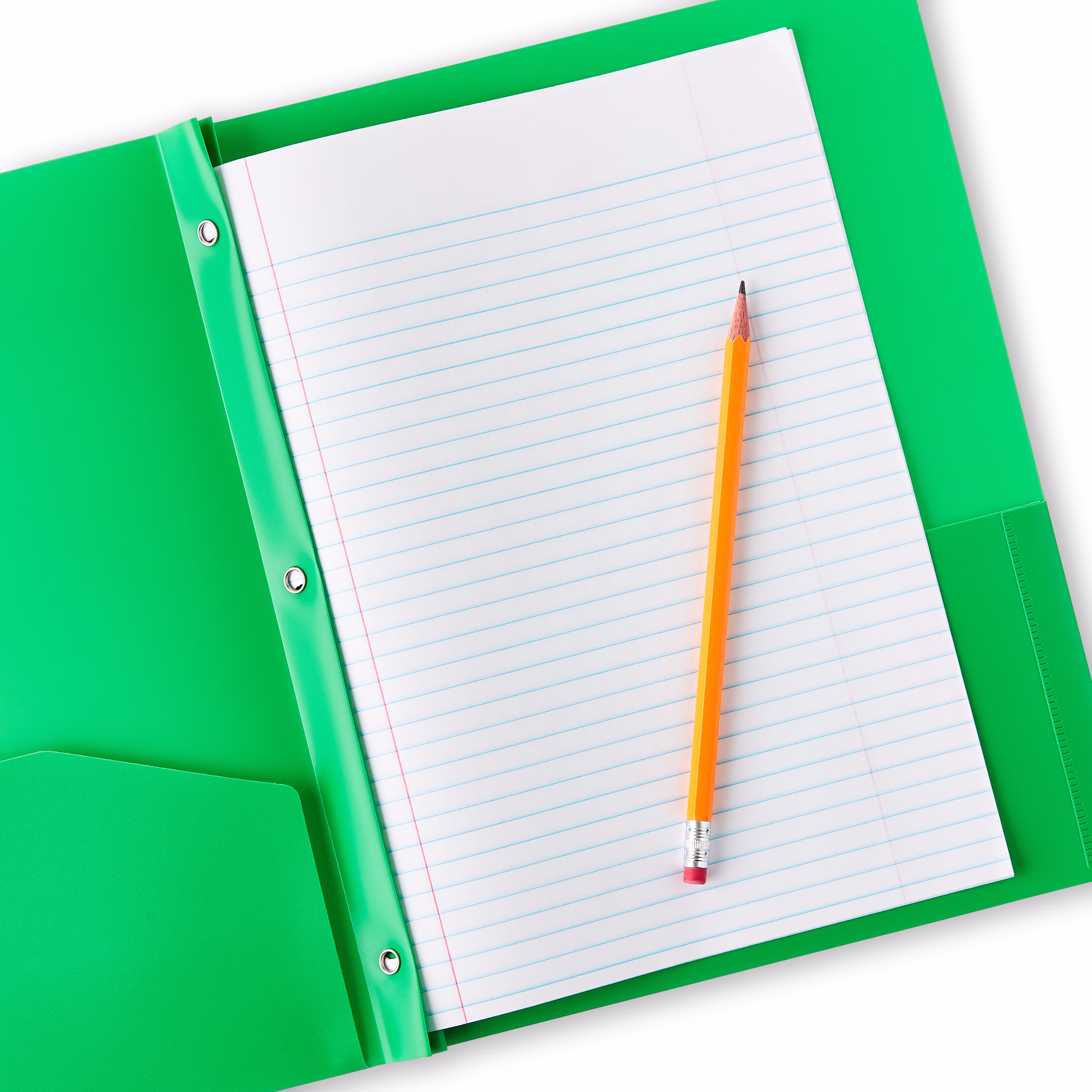 Pen+Gear Green 3-Prong Folder with 2 Pockets, 9.4" x 11.4" - Thumbnail 5