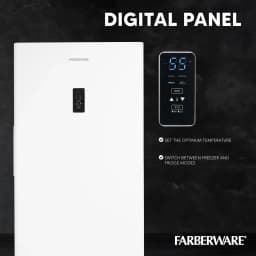 Farberware 17 cu. ft. Upright Convertible Freezer/Refrigerator, White, FW-UFR171-I3B - Thumbnail 4