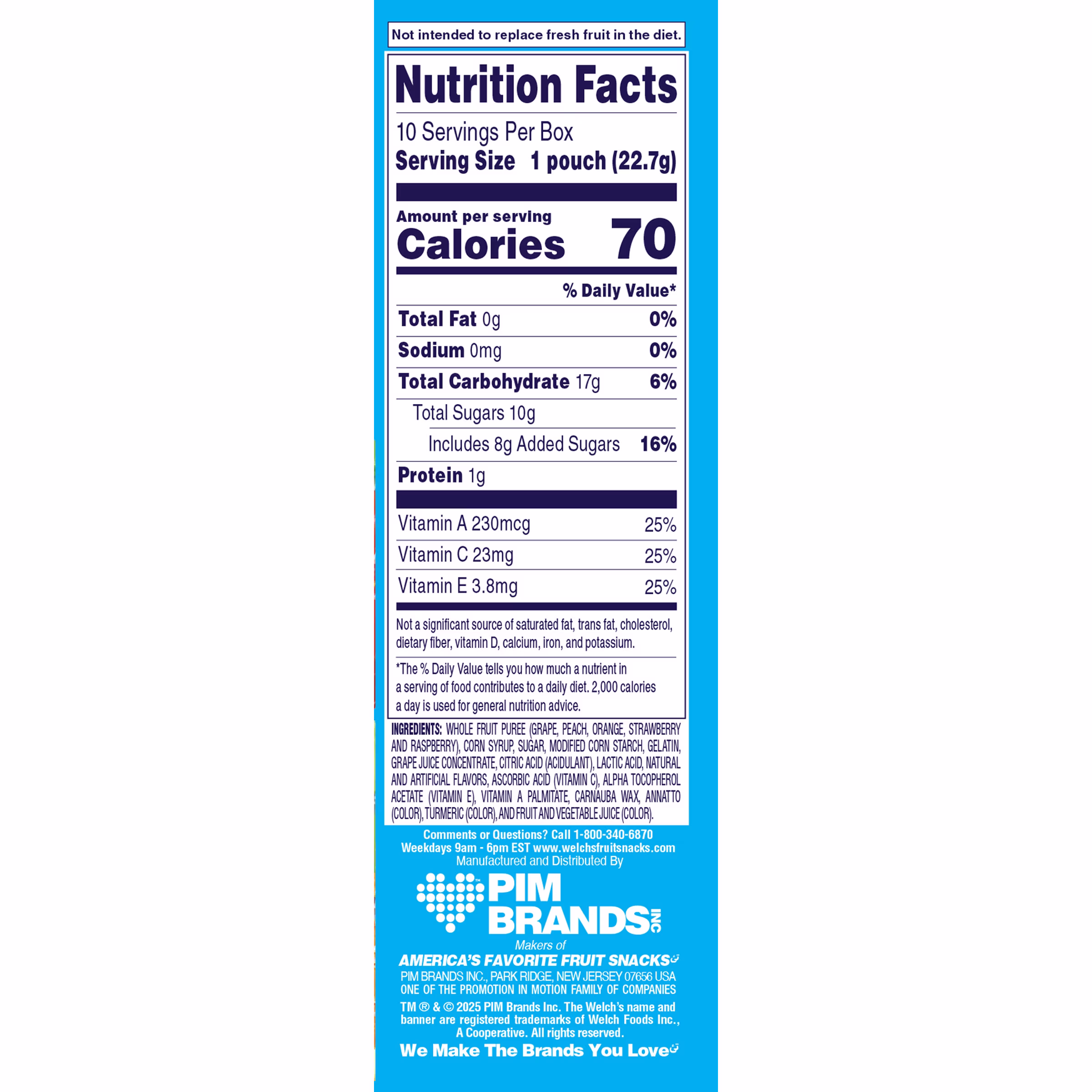 Welch's Fruit Snacks, Mixed Fruit, Soft Kids Snacks, 0.8 oz, 10 Count - Thumbnail 9