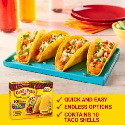 Old El Paso Stand 'N Stuff Taco Shells, Gluten Free, Meal Prep, 10 Count, 4.7 oz - Thumbnail 3