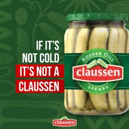 Claussen Kosher Dill Pickle Spears, 24 fl. oz. Jar - Thumbnail 3