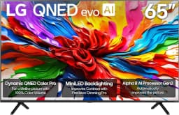 LG 65QNED92AUA 65 Inch 4K QNED Mini LED evo AI Smart TV with a JBL BAR-500-MK2 Dolby Atmos Soundbar and a 10" Wireless - Thumbnail 2