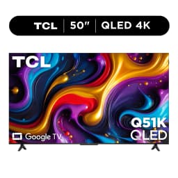TCL 50" Q Series QLED 4K UHD HDR Smart Google TV (NEW 2025) - Dolby Vision, Dolby Atmos, Motion Rate 240, HDR 10+ - Thumbnail 1