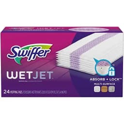 Swiffer 08443 WetJet 11.3 in. x 5.4 in. System Cloth Refills - White (24-Piece/Box, 4 Boxes/Carton) - Thumbnail 2
