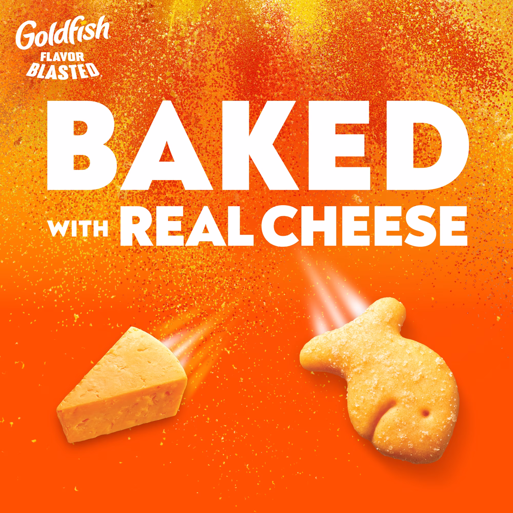 Goldfish Flavor Blasted Xtra Cheddar Cheese Crackers, 6.6 oz Bag - Thumbnail 4