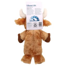 Vibrant Life Brown Longhorn Plush Dog Toy with Crinkle and Squeaker, Chew Level 2 - Thumbnail 8