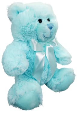 Anico Plush Teddy Bear, Stuffed Animal, Bright Blue, 8 Inches Tall - Thumbnail 2