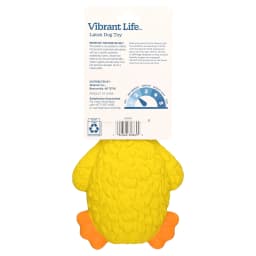 Vibrant Life Yellow Duck Latex Dog Toy with Squeaker, Chew Level 2 - Thumbnail 8