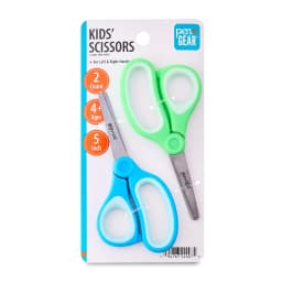Pen+Gear 5-inch Blunt-Tip Kids Scissors, 2-Pack, Scissors for Kids, Blue & Green, Ages 4 - Thumbnail 7