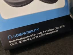 RHEA- Replacement Ear-Pads For Bose Quietcomfort Qc 2 15 25 35 Ear Cushions For Qc2 - Thumbnail 2