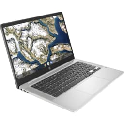 HP Chromebook 14" HD Laptop, Intel Celeron N4000, 4 GB RAM, 32 GB eMMC, Chrome OS, Mineral silver, 14a-na0030nr - Thumbnail 4