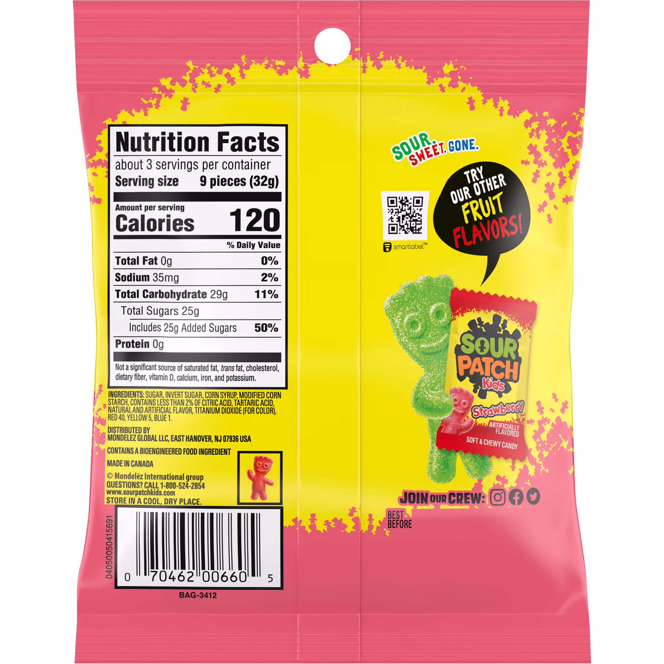 SOUR PATCH KIDS Watermelon Soft & Chewy Candy, 3.6 oz - Thumbnail 13