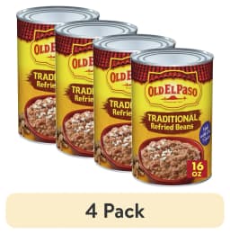 (4 pack) Old El Paso Traditional Refried Beans (16 oz Can) - Thumbnail 1