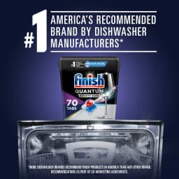 Finish Quantum Infinity Shine 70ct, Dishwasher Detergent Tabs - Thumbnail 5