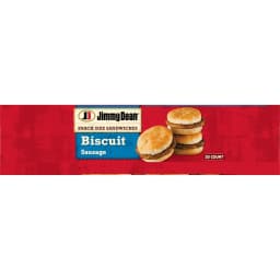 Jimmy Dean Frozen Breakfast Sandwich, Snack Size Sausage Biscuit, 34 oz, 20 Count - Thumbnail 16