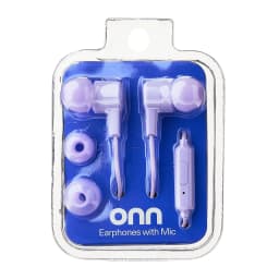 onn Lilac Wired In-Ear Earphones with Built-in Microphone - Thumbnail 7
