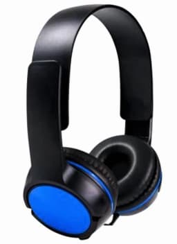 RHEA- New! Dj Style Stereo Headphones Hq Sound Home Audio Studio Phone Tablet Pc Blue - Thumbnail 2
