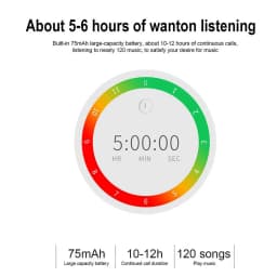 KNACK- Bluetooth 5.0 Headset Wireless Noise Cancelling Headphone Driving Trucker Earbud - Thumbnail 4