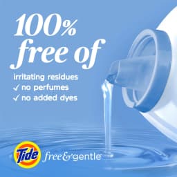 Tide Free & Gentle Laundry Detergent Liquid, 166 fl oz, 126 Loads - Thumbnail 2