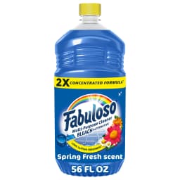 Fabuloso 2X Multi-Purpose Cleaner Bleach Alternative, Spring Fresh Scent, 56 fl oz - Thumbnail 1